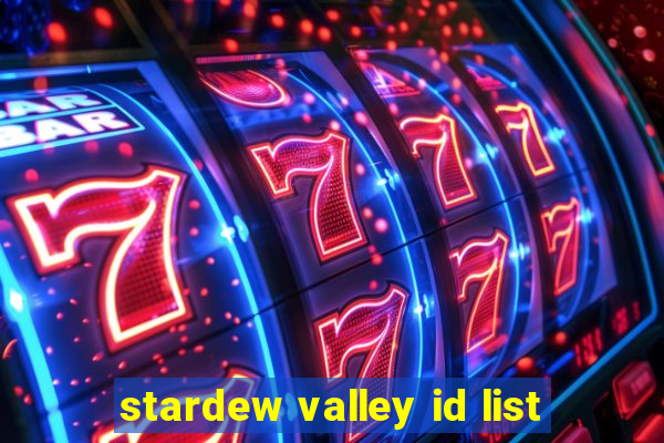 stardew valley id list